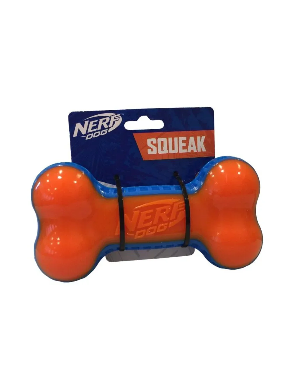 NERF DOG Squeaker Orange Blue 6 1/2